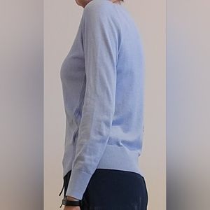 Banana Republic, light blue, light weight, long sleeve, scoop neck sweater. XS